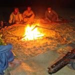 Music around the bon-fire 